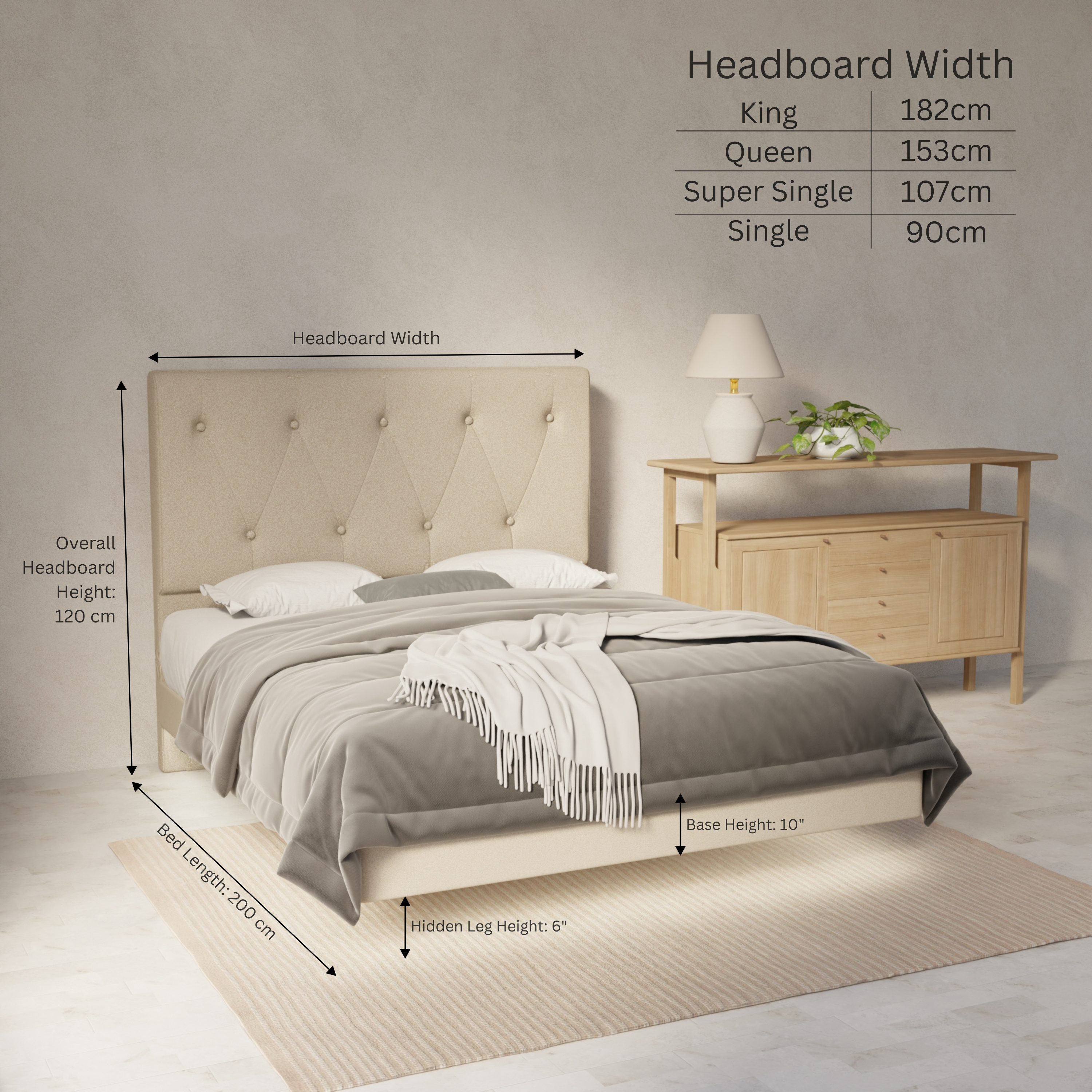 Valen Genuine Leather Floating Bed Frame (With LED) By Esteller