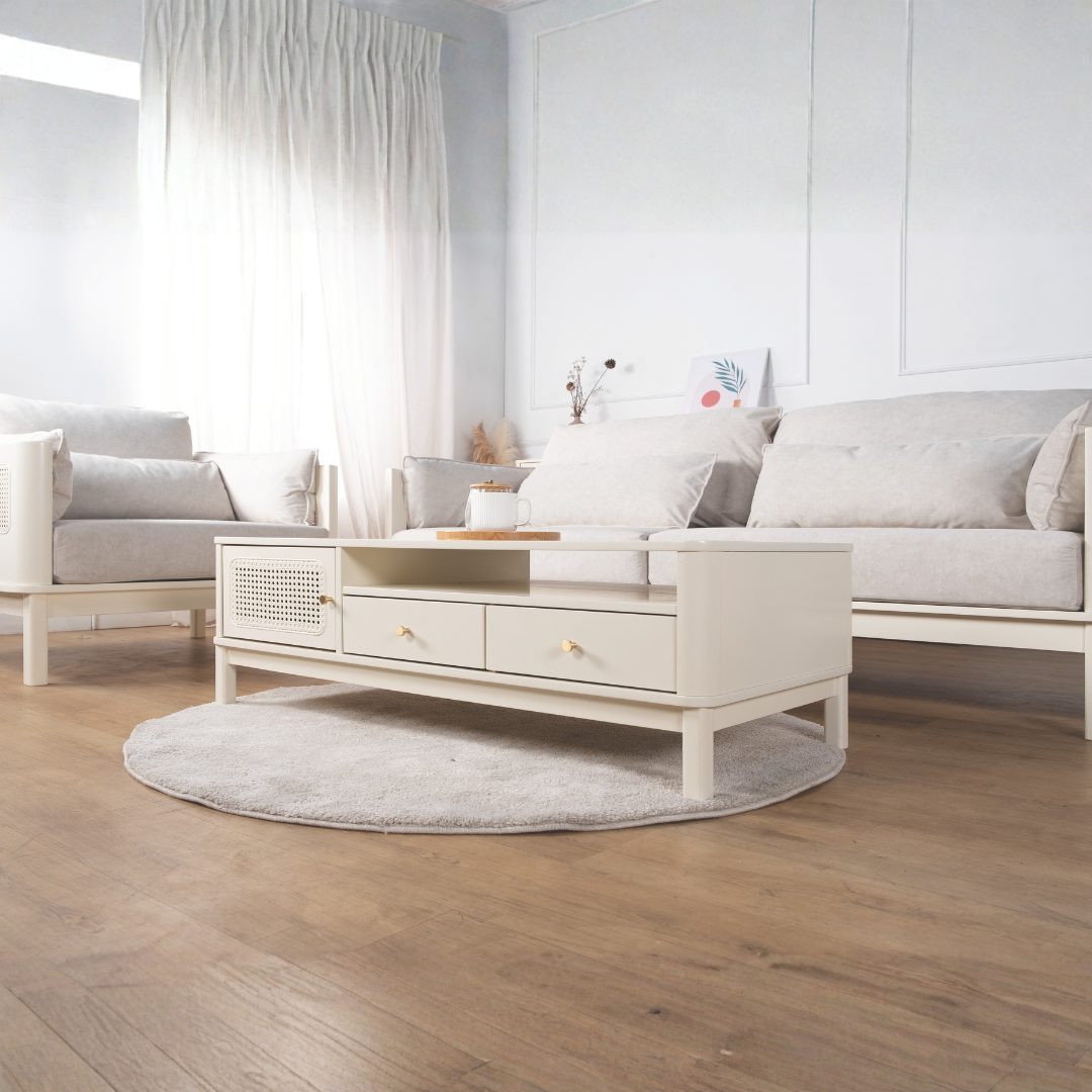 Ivory Wooden Sofa