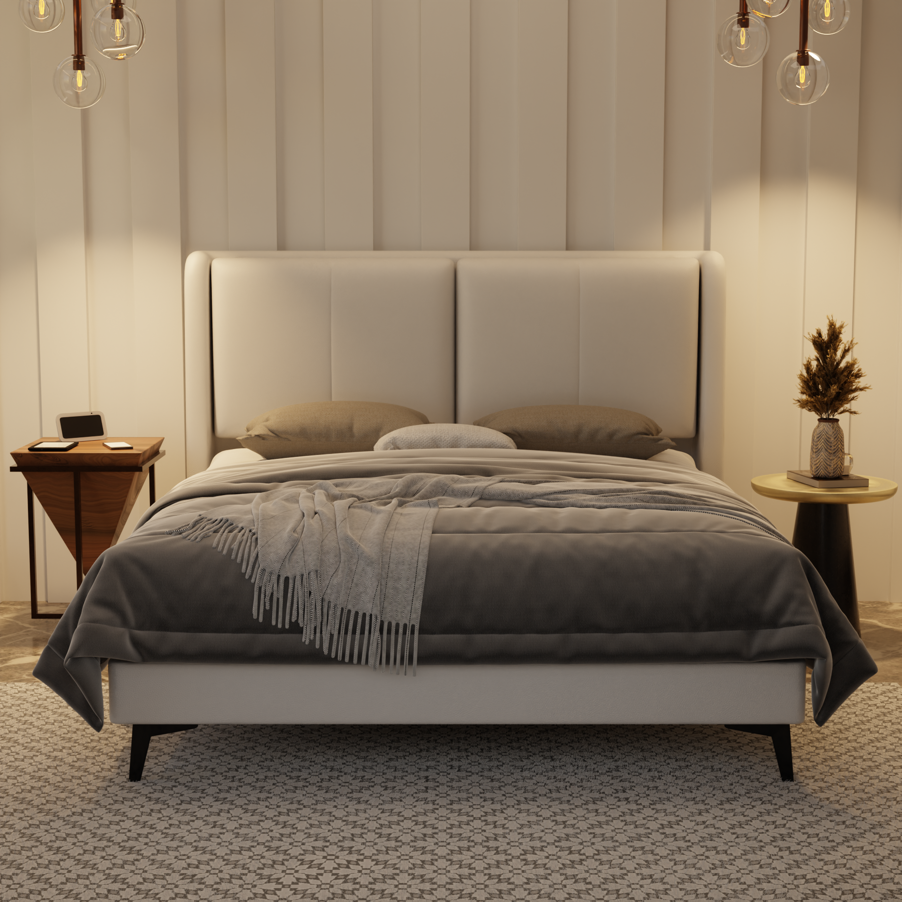 Grenne Genuine Leather Divan Bed Frame by Esteller