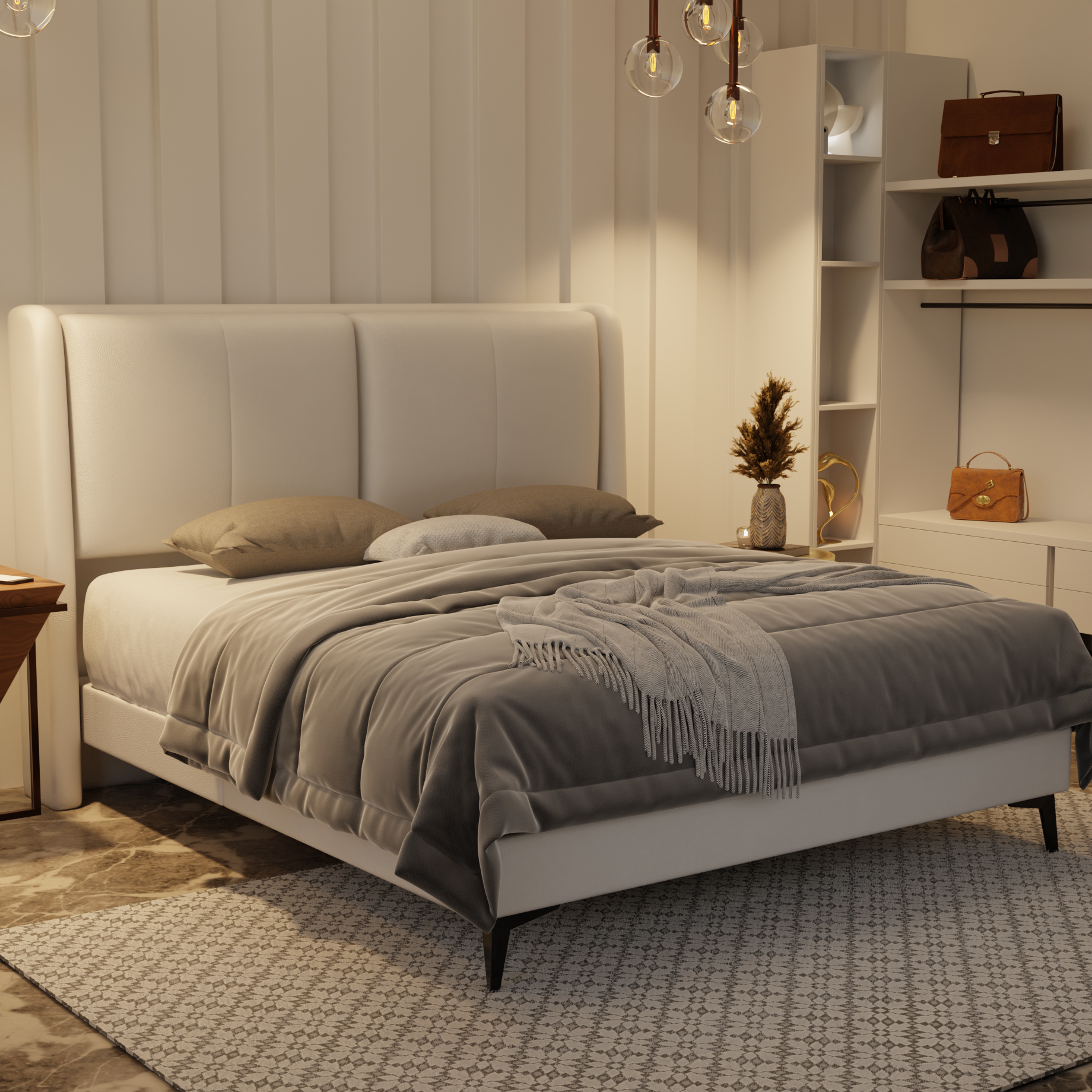 Grenne Genuine Leather Divan Bed Frame by Esteller