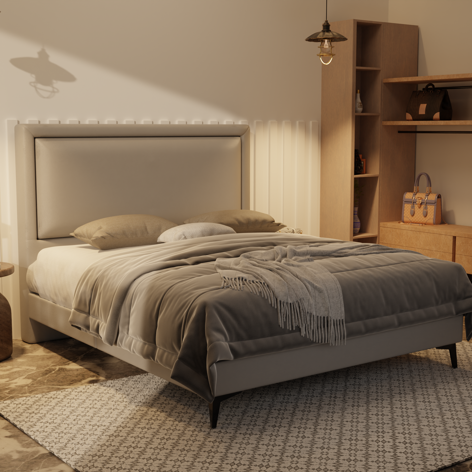 Jinny Genuine Leather Divan Bed Frame by Esteller