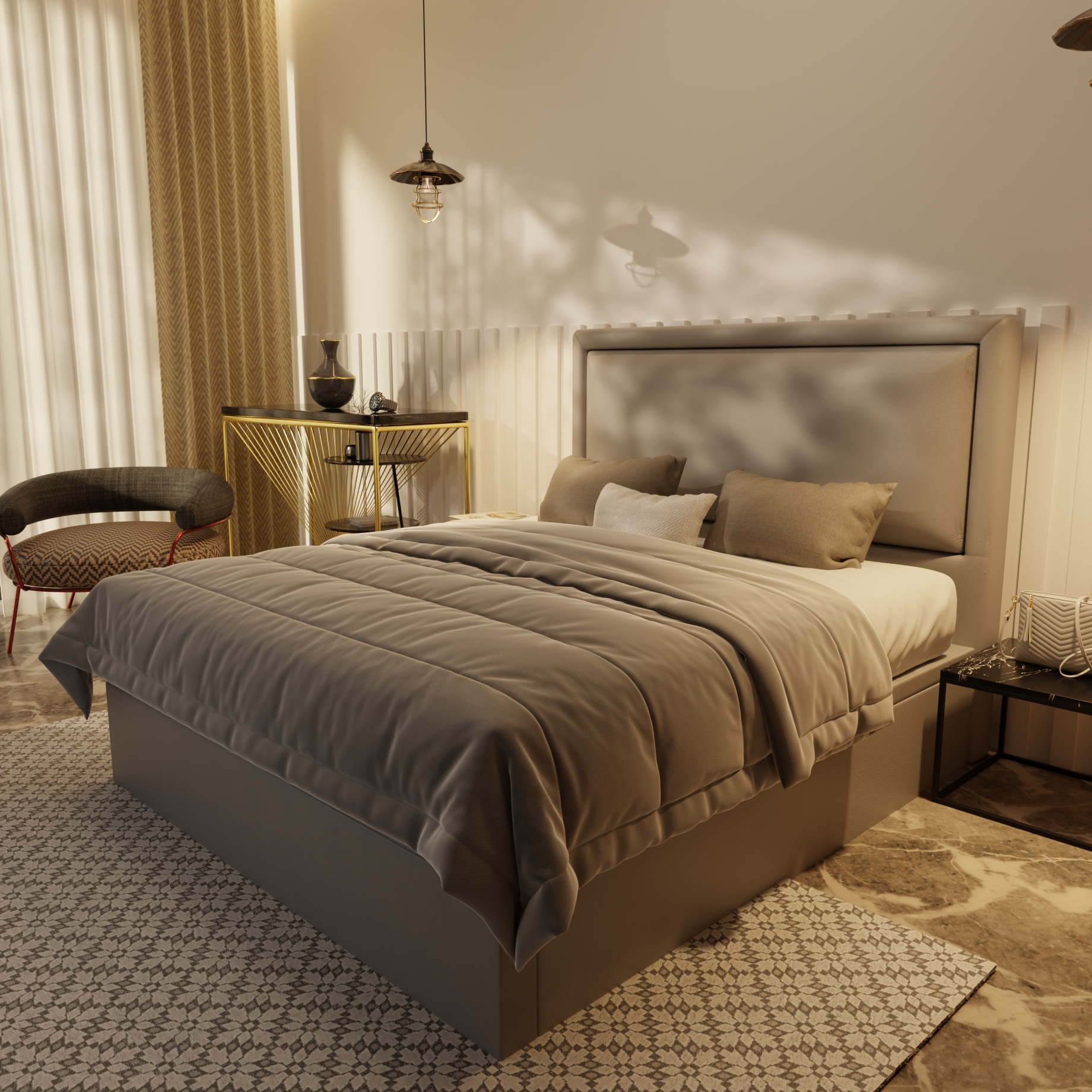 Jinny Genuine Leather Storage Bed (Gas Lift) by Esteller