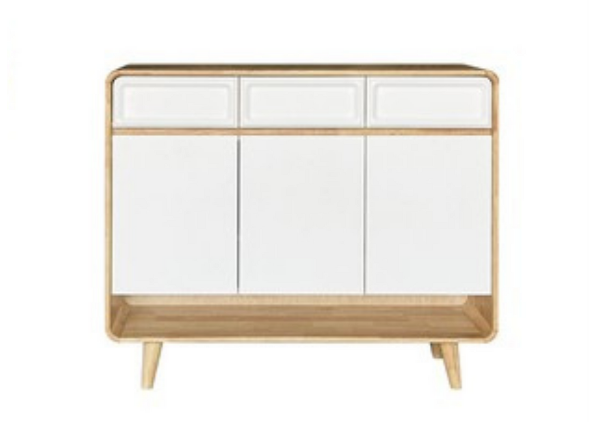 Aurelia 3 Drawer & 3 Door Shoe Cabinet by Wood Haven