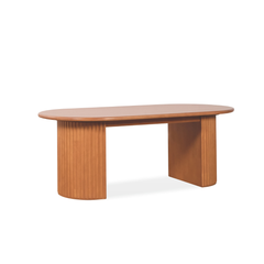 Romeo Wooden Oval Coffee Table