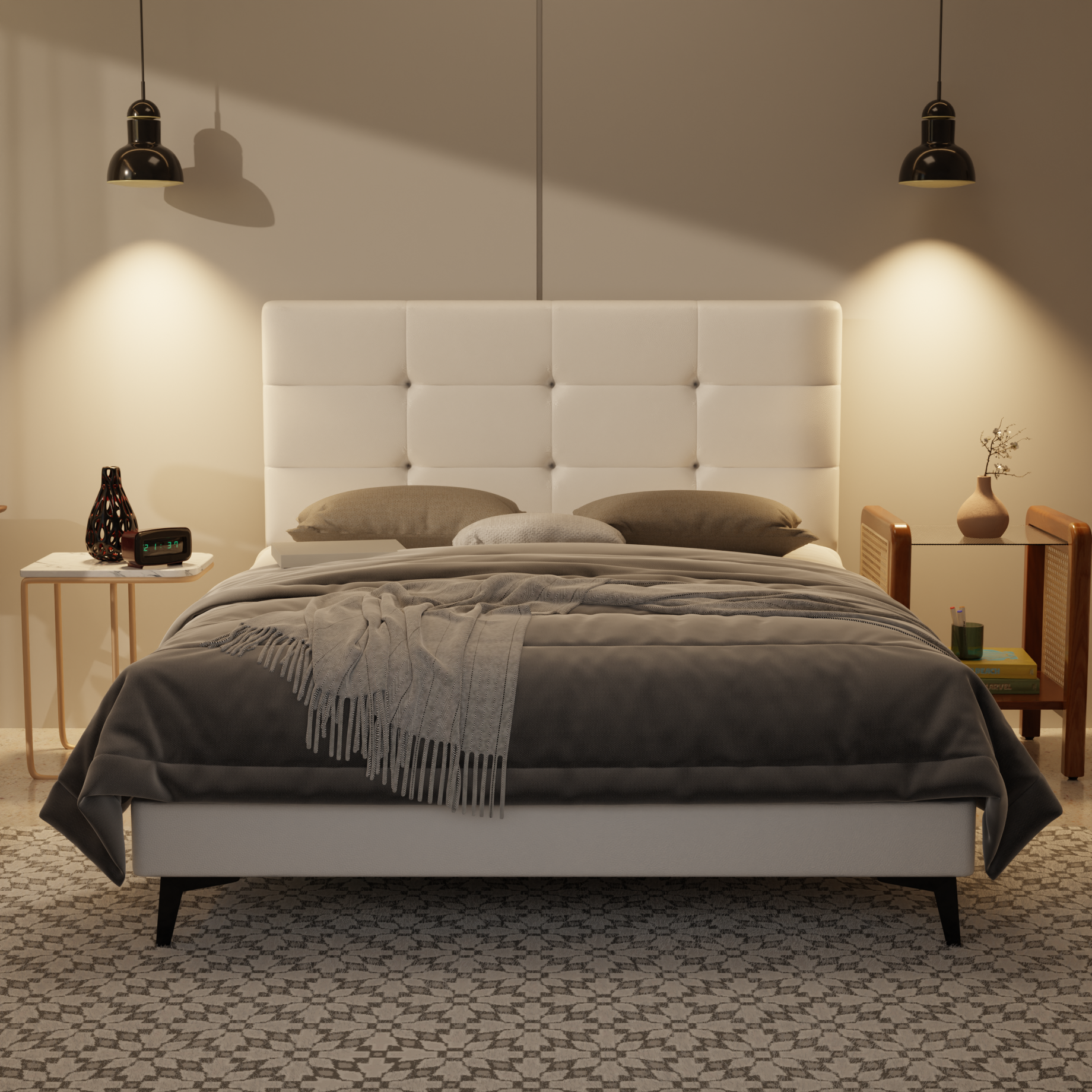 Rachelle Genuine Leather Divan Bed Frame by Esteller