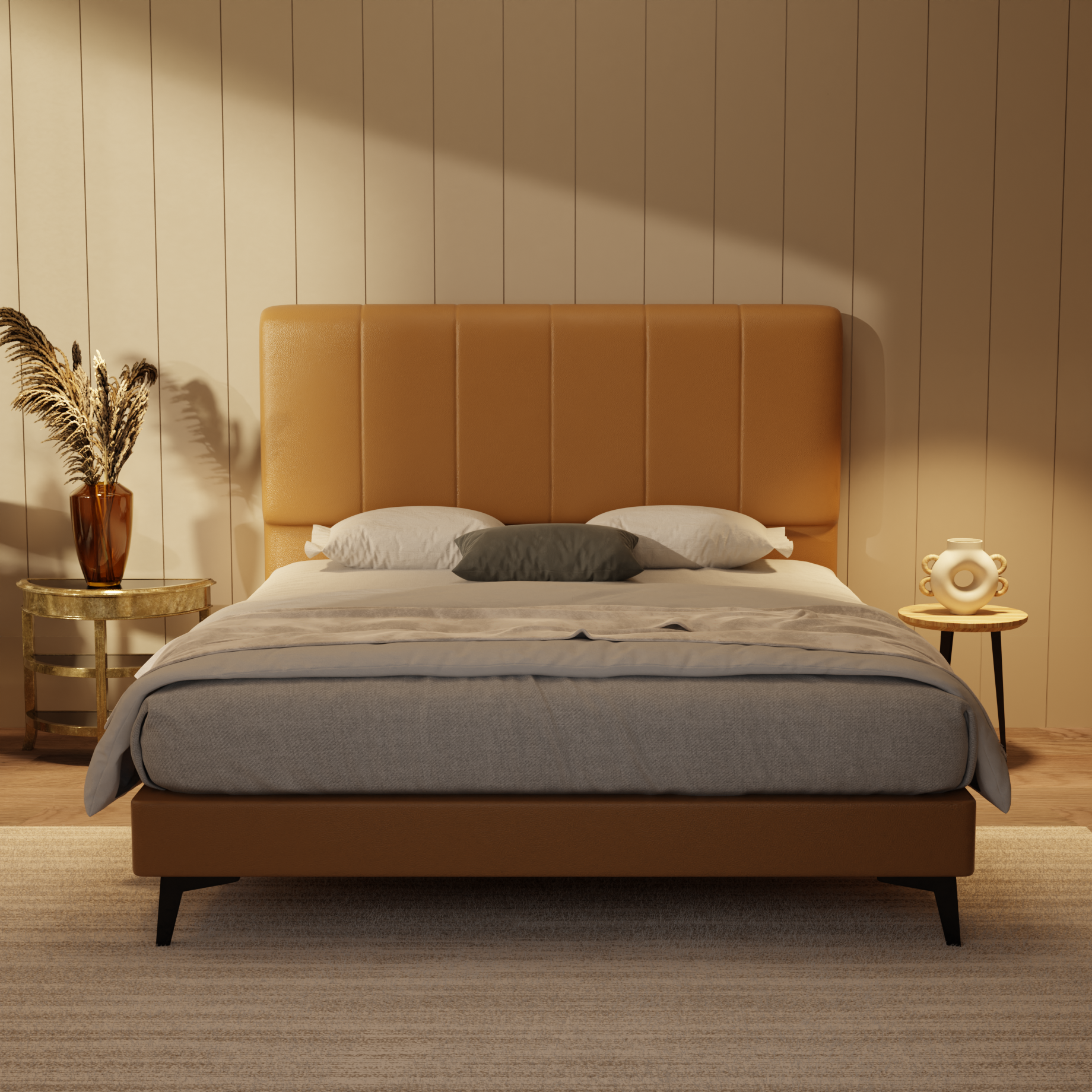 Joane Genuine Leather Divan Bed Frame by Esteller