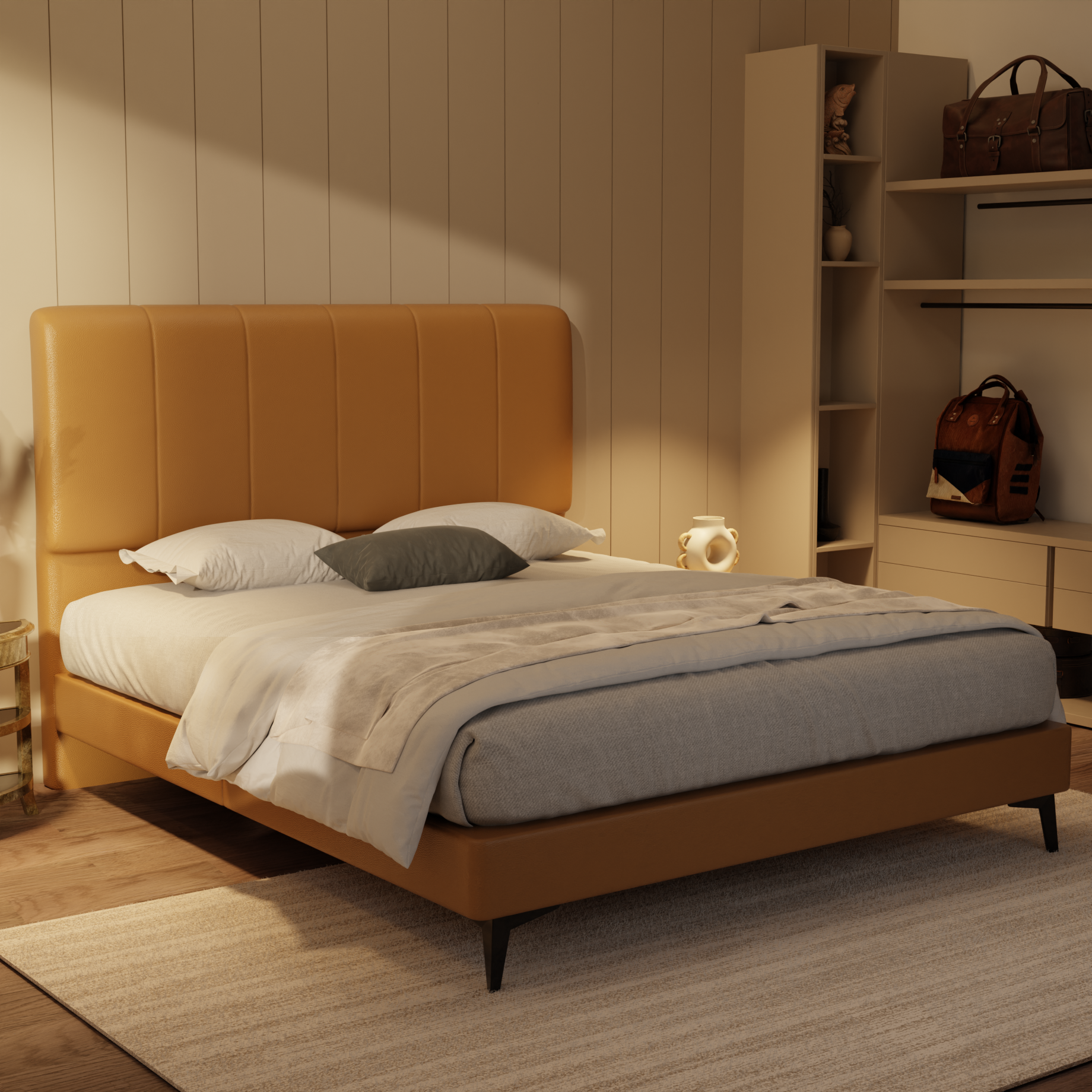 Joane Genuine Leather Divan Bed Frame by Esteller