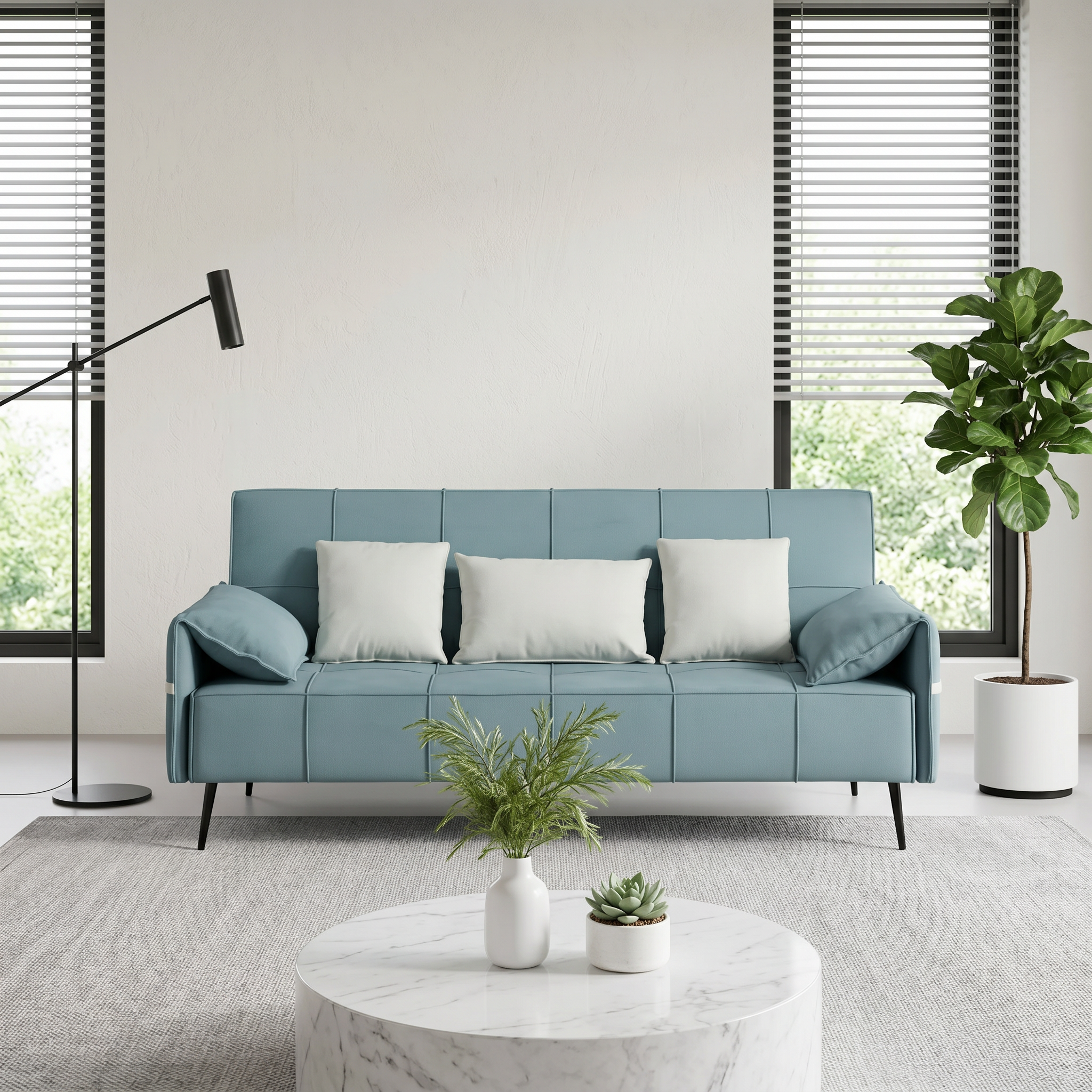 Marenna Faux Leather Sofa Bed
