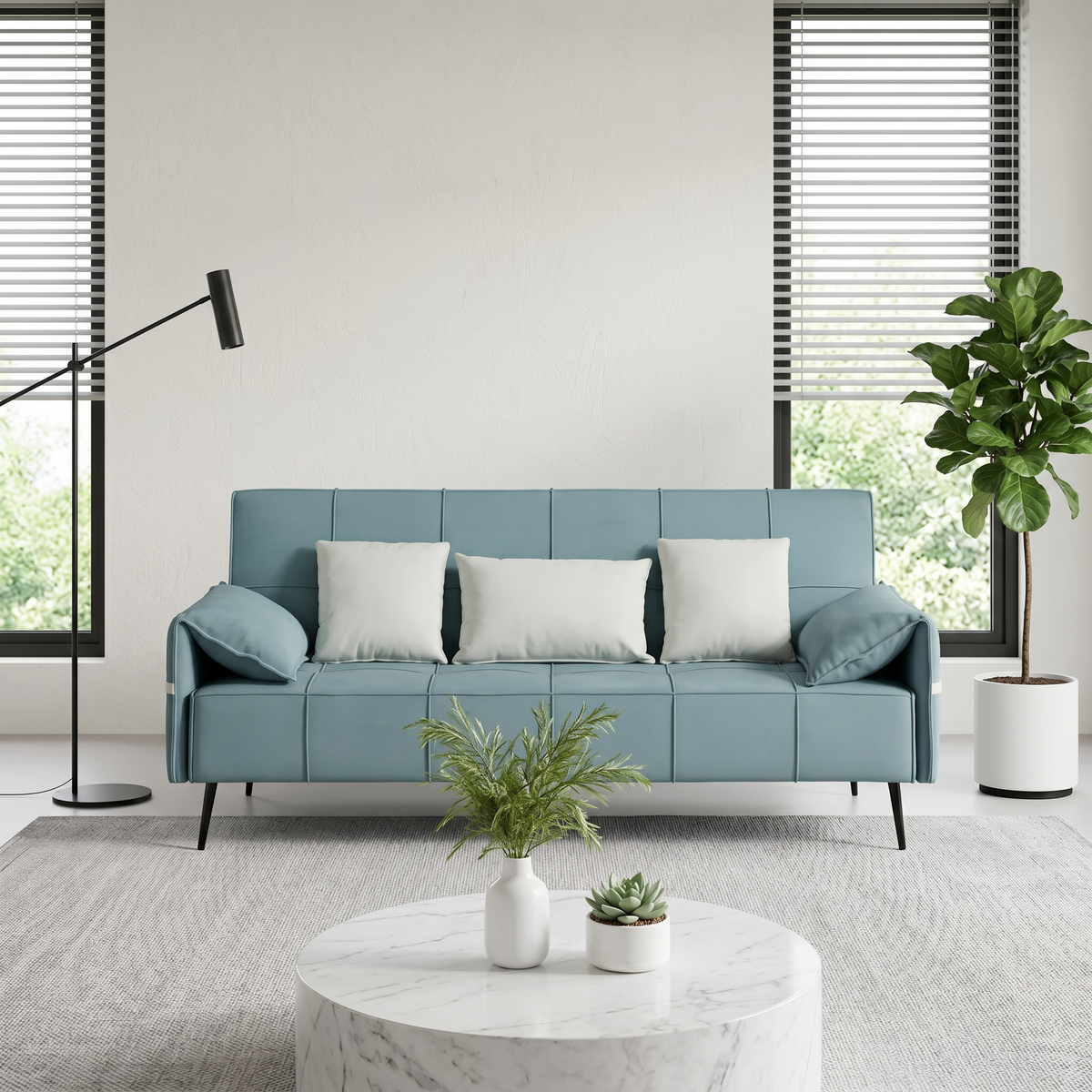 Marenna Faux Leather Sofa Bed
