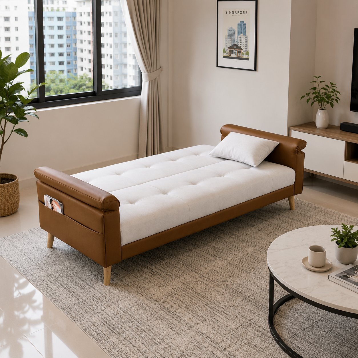 Tavoria Fabric Sofa Bed