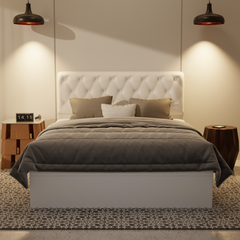 Wimble Genuine Leather Storage Bed (Gas Lift) by Esteller