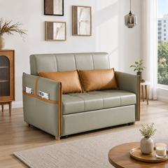 Mirenna Faux Leather Sofa Bed
