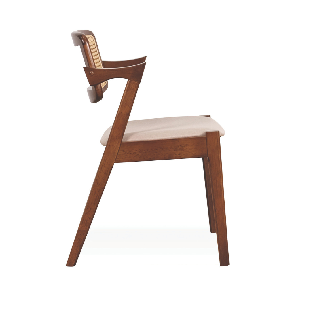 Gavin Rattan Wooden Dining Chair