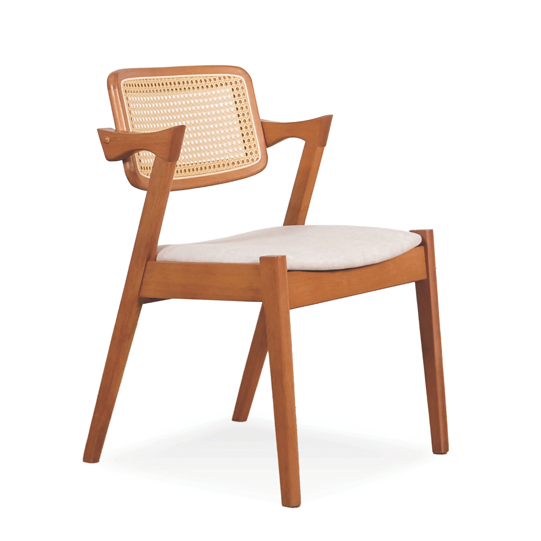 Gavin Rattan Wooden Dining Chair