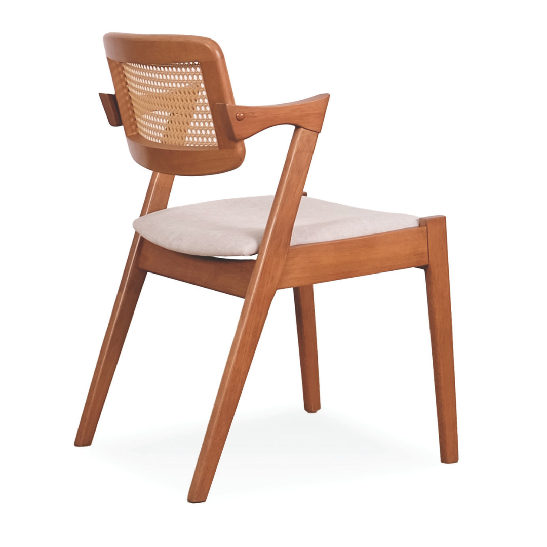 Gavin Rattan Wooden Dining Chair