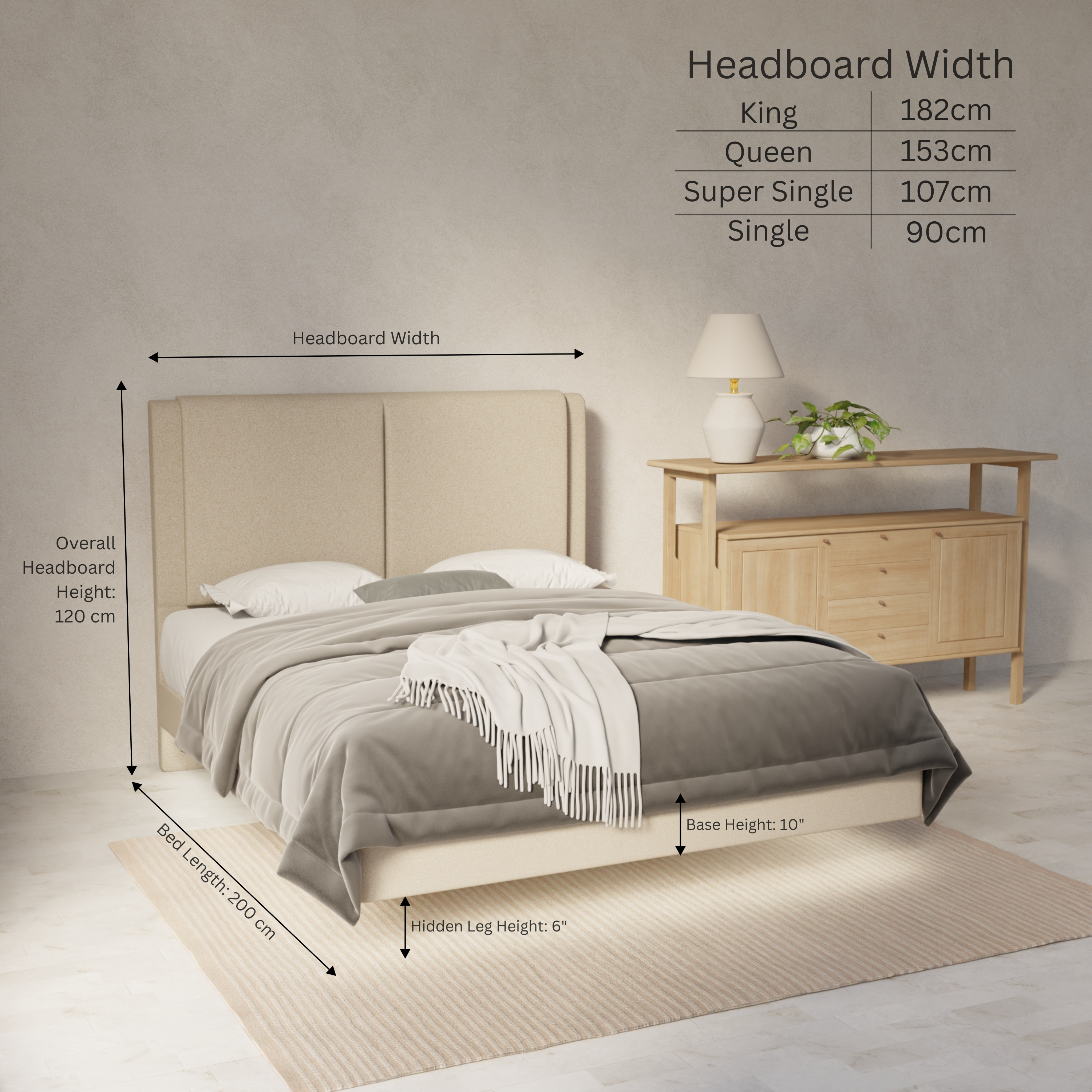 Vance Genuine Leather Floating Bed Frame (With LED) By Esteller