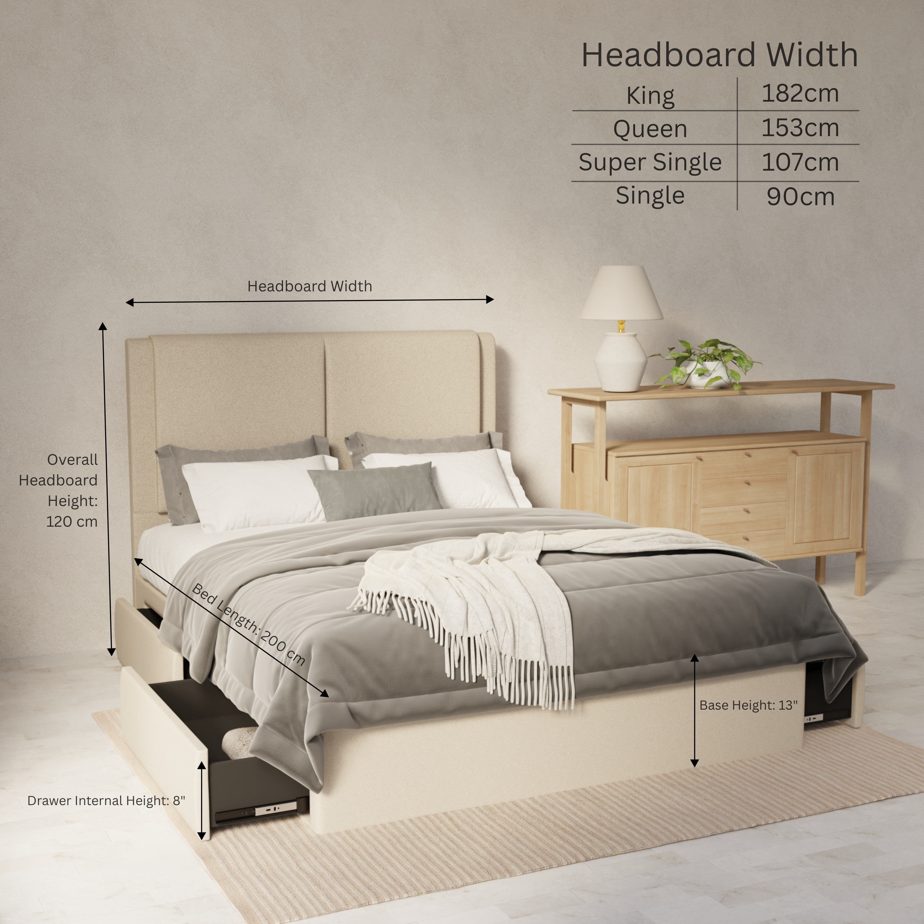 Vance Genuine Leather Drawer Bed By Esteller