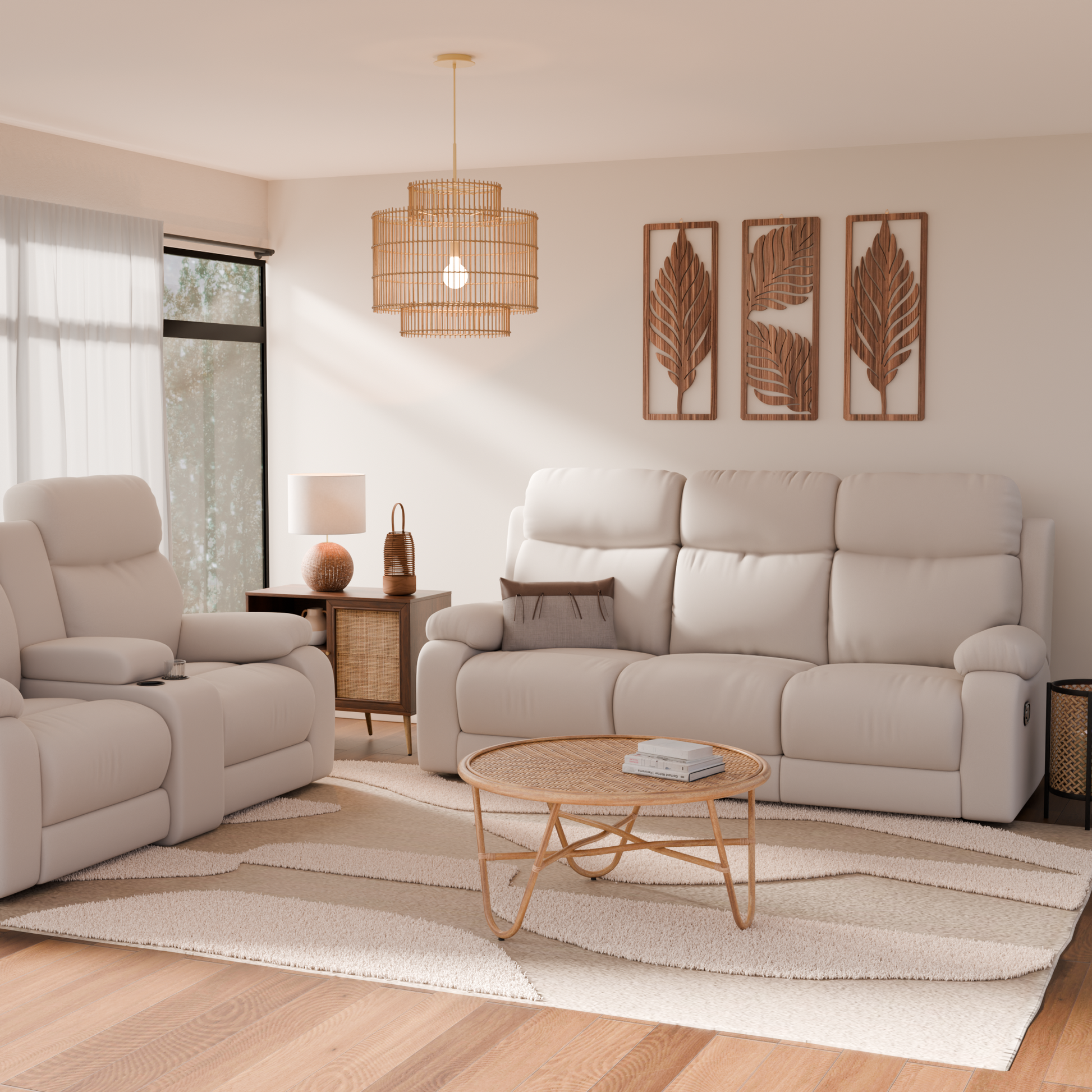 Aero Fabric Recliner Sofa