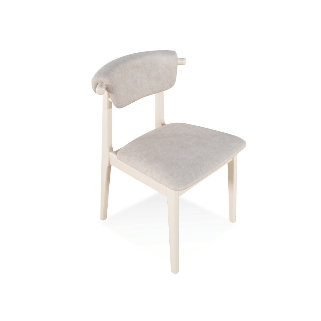 Ivory Wooden Dining Chair