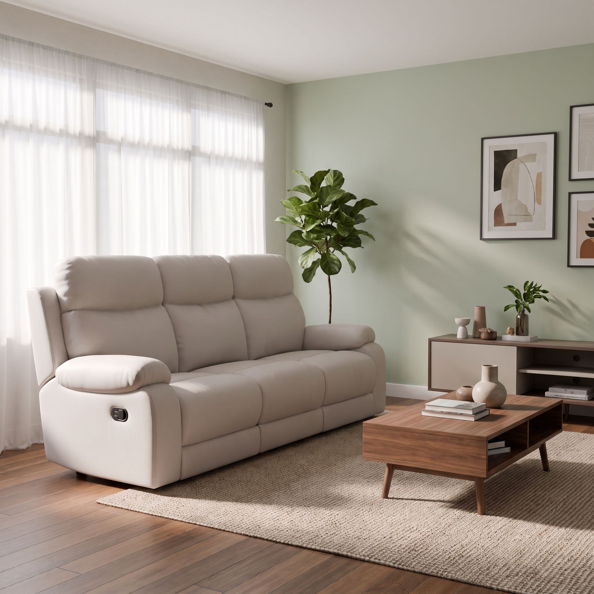Aero Fabric Recliner Sofa