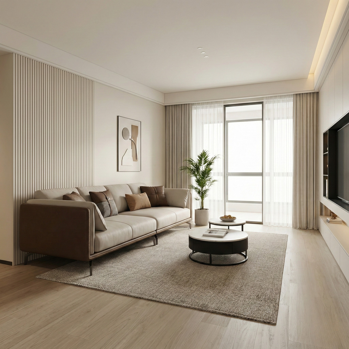 Cario Leather Sofa
