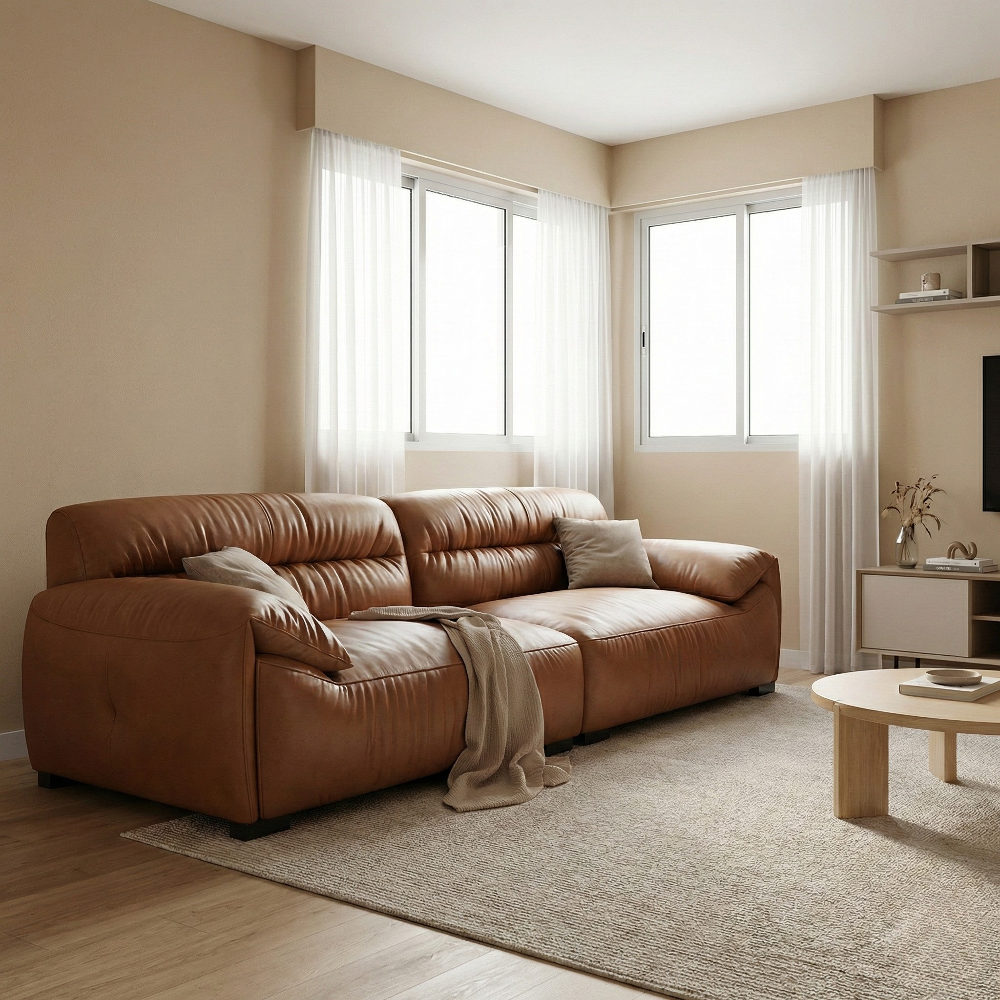 Azara Leather Sofa