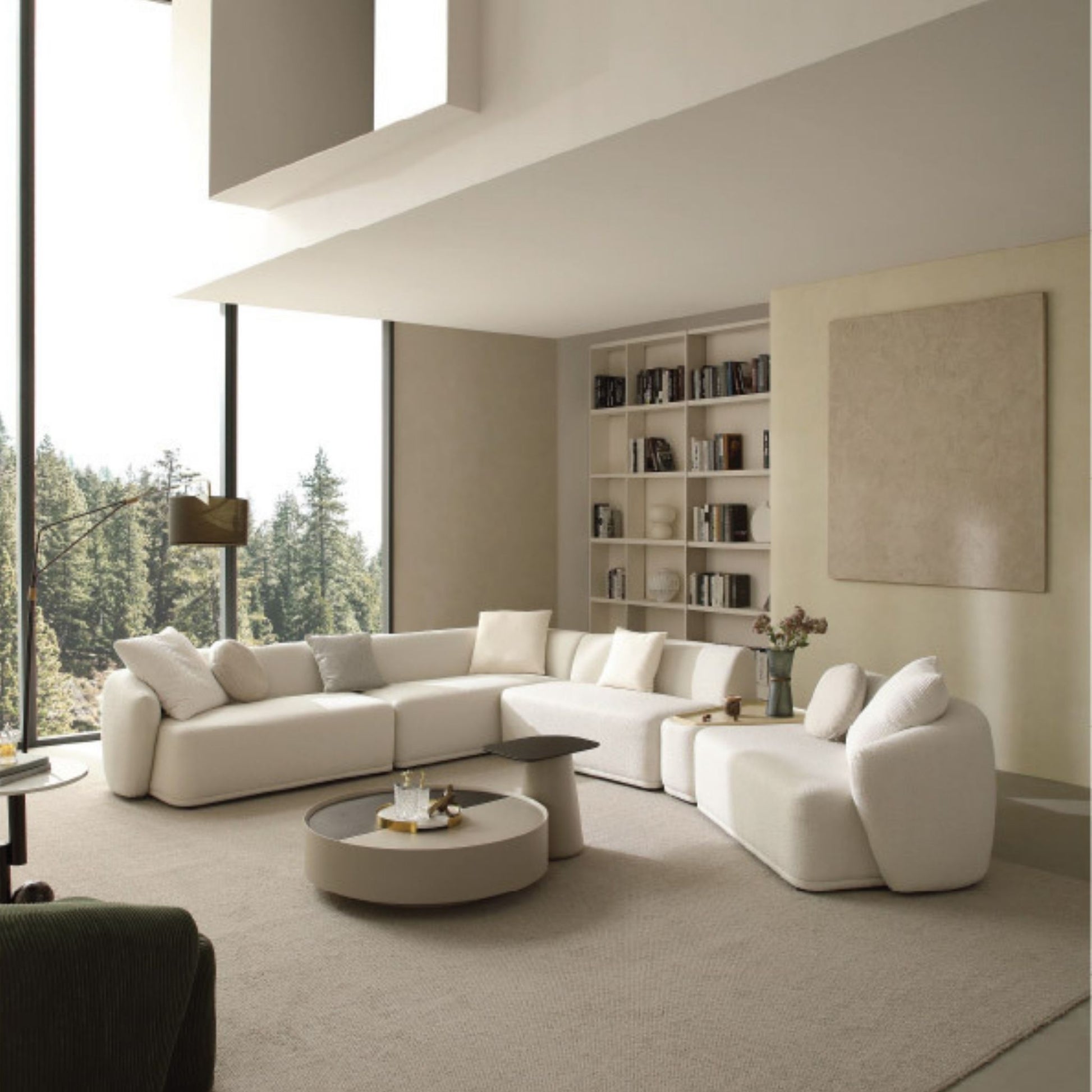 Lewis Fabric Sectional Sofa