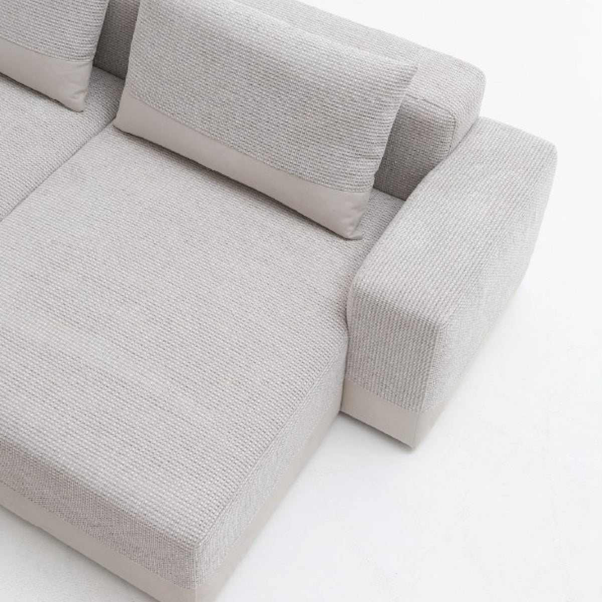 Loom Fabric Sectional Sofa
