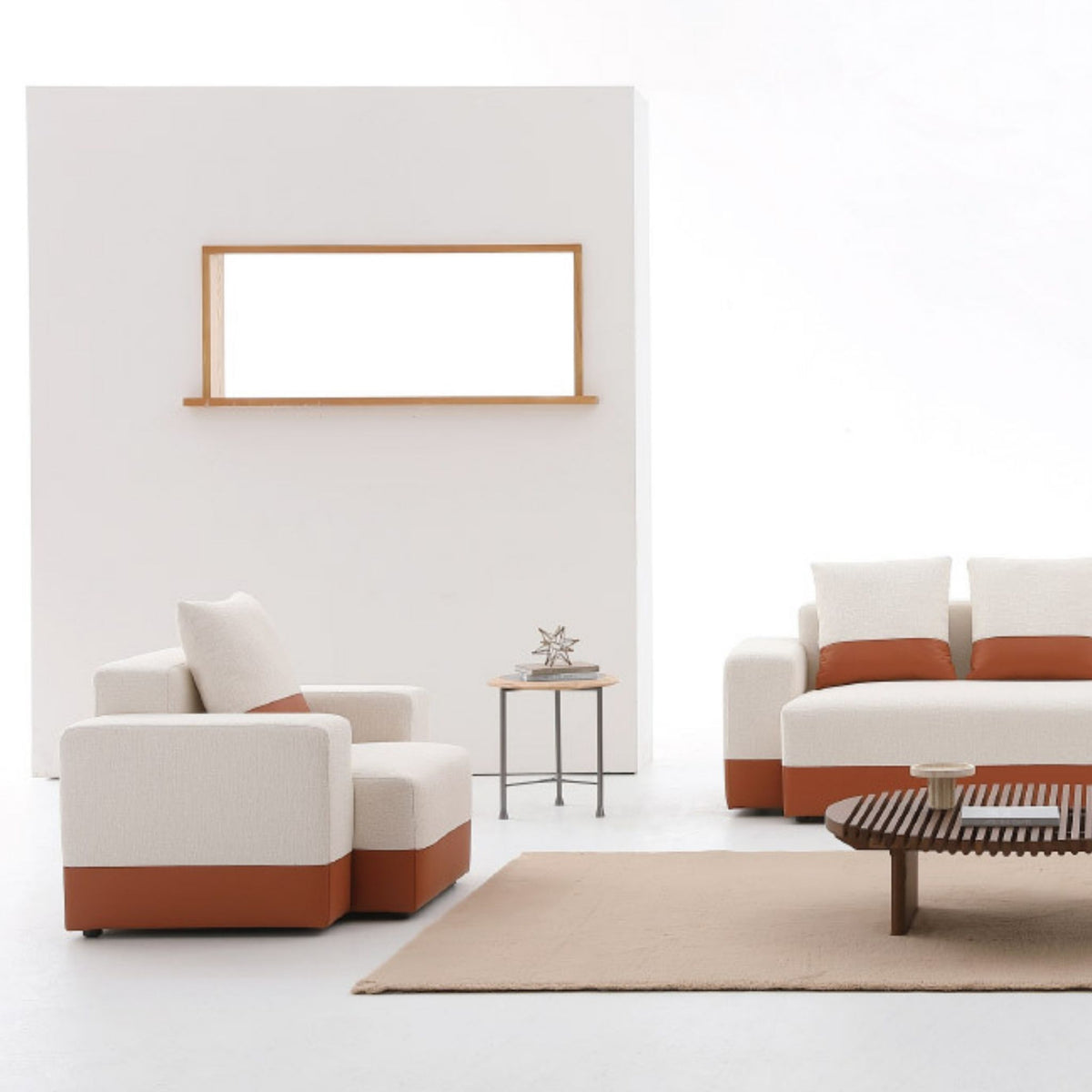 Loom Fabric Sectional Sofa