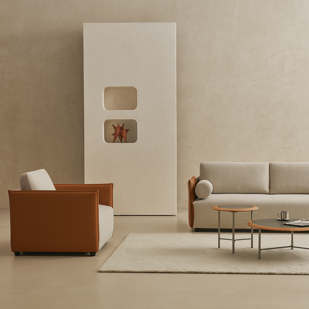 Acacia Fabric Sofa