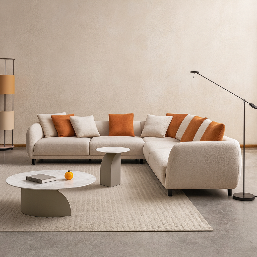 Vita Fabric Sectional Sofa