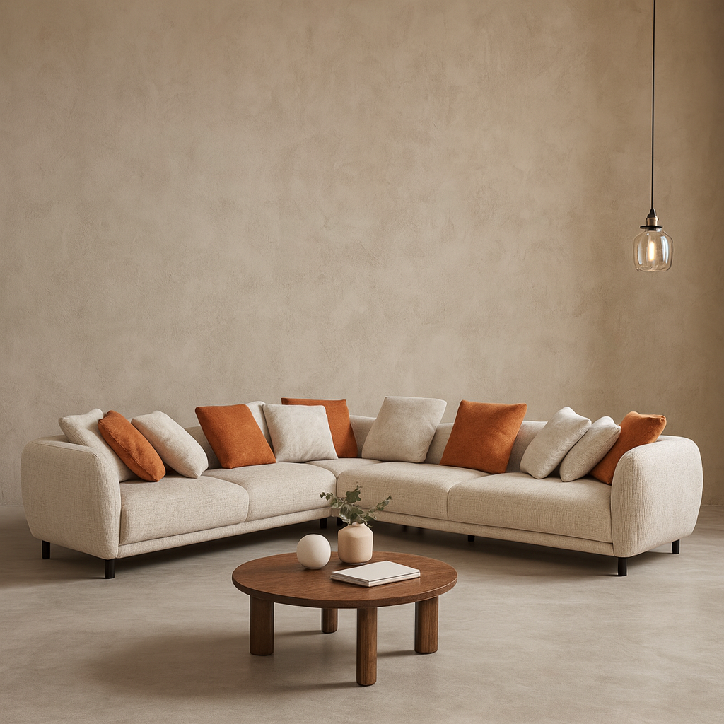 Vita Fabric Sectional Sofa