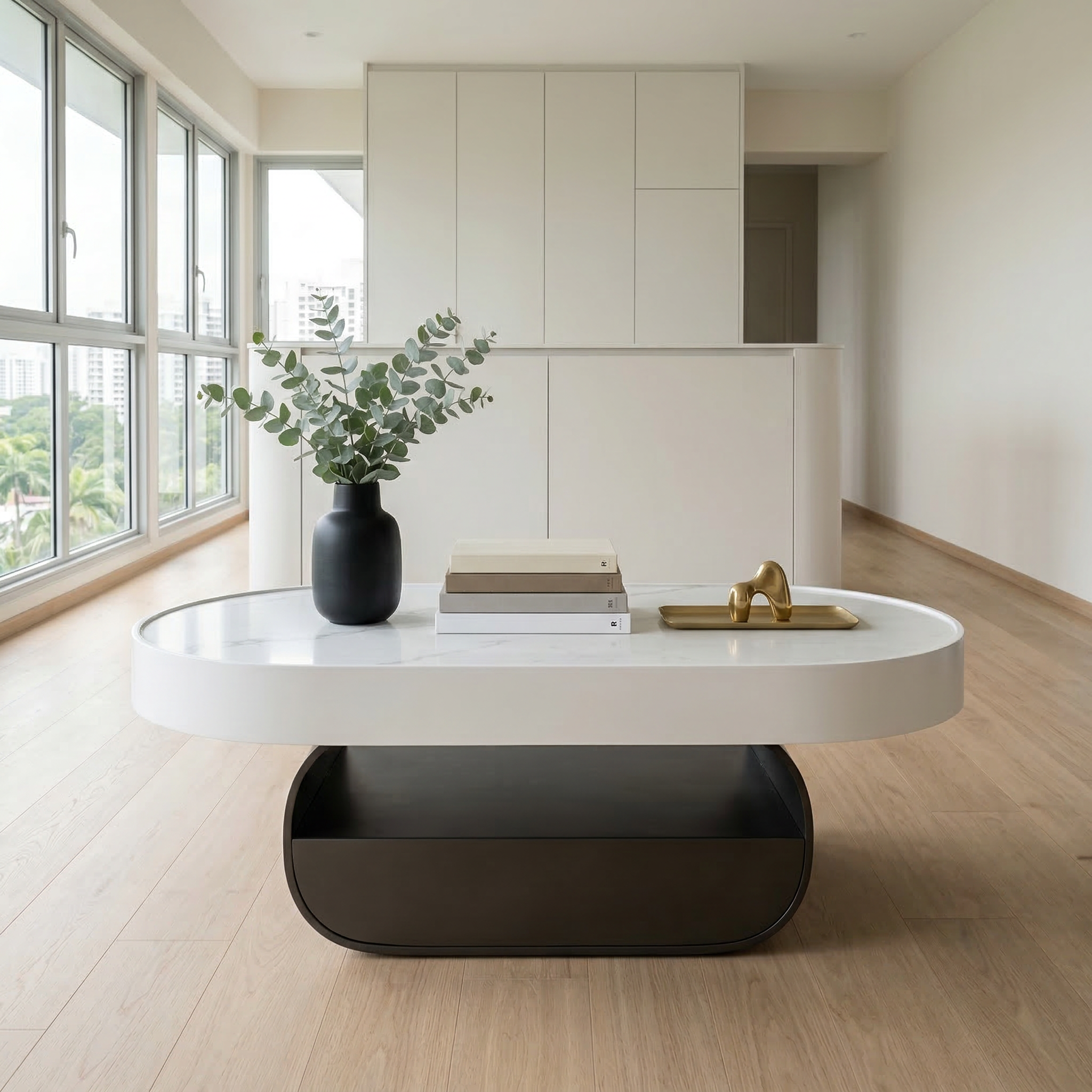 Marfil Sintered Stone Coffee Table