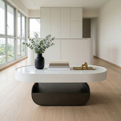 Marfil Sintered Stone Coffee Table