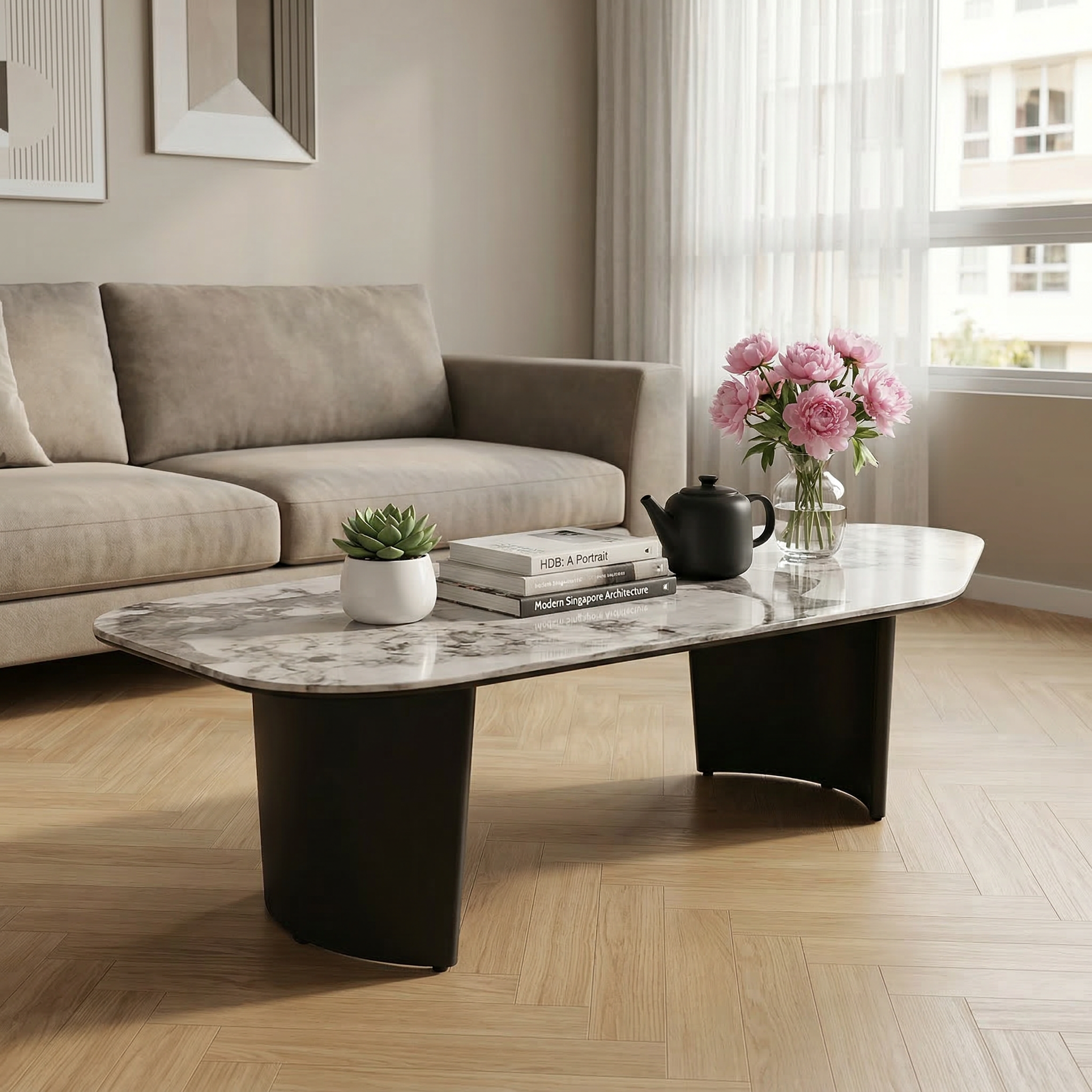 Miel Sintered Stone Coffee Table