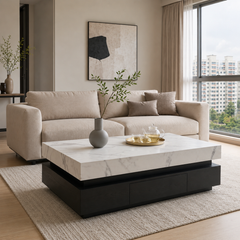 Caldressa Marble Storage Coffee Table
