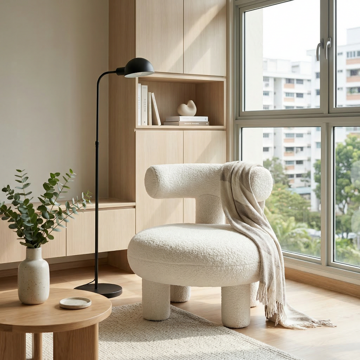 Duna Fabric Lounge Chair