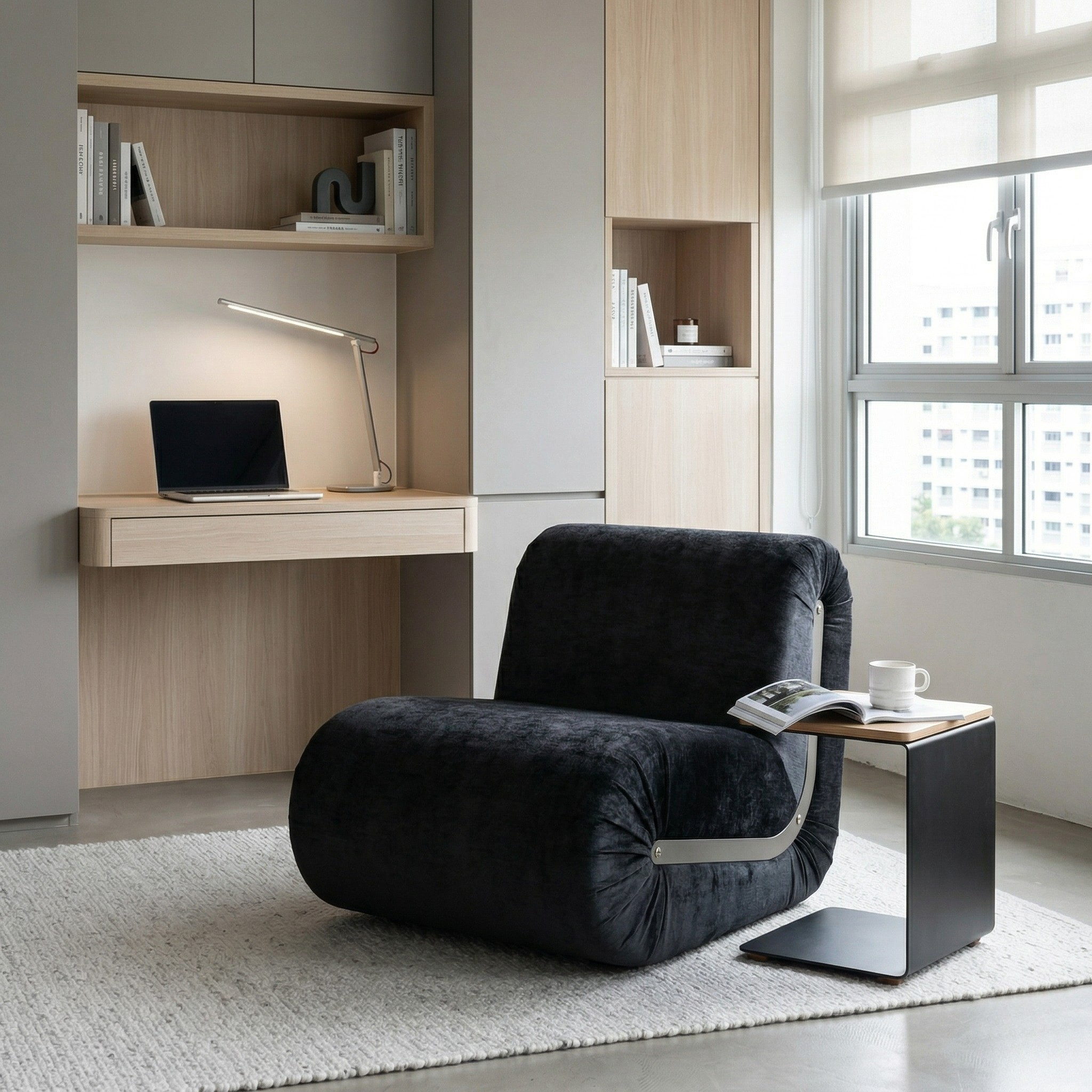 Vellon Fabric Lounge Chair