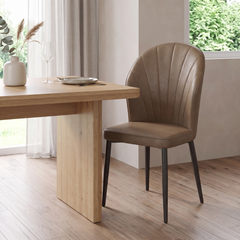 Pavora Leather Dining Chair