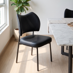 Alvierra Leather Dining Chair