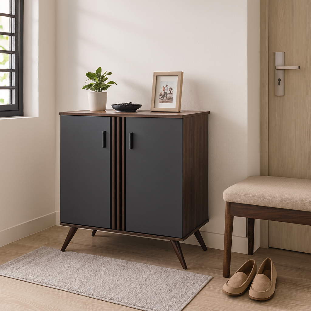 Zentro 2 Door Shoe Cabinet (80cm)