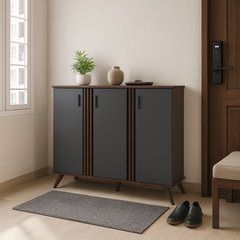 Zentro 3 Door Shoe Cabinet (119cm)
