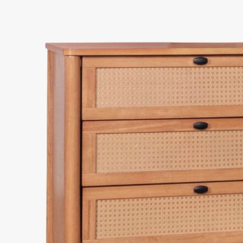 Megafurniture | Delora Rattan Wooden Chest of Drawer | Chest of Drawer