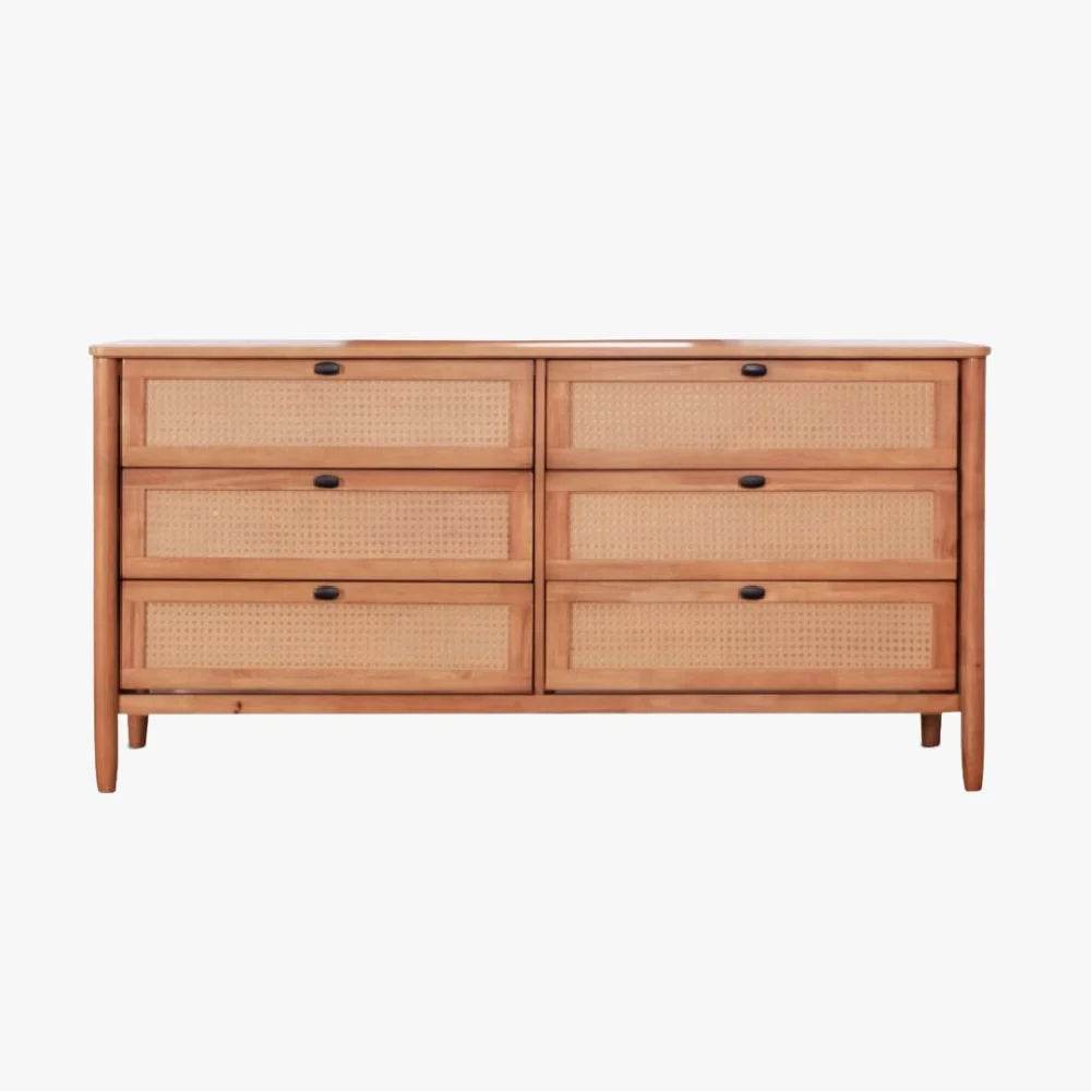 Megafurniture | Delora Senior Rattan Wooden Chest of Drawer | Chest of Drawer