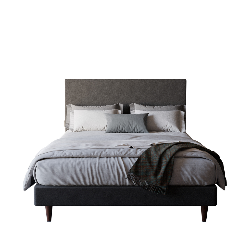 Manovel Fabric Divan Bed Frame (Water Repellent) + Somnuz® Durafirm 10" Spring Mattress with Eurotop