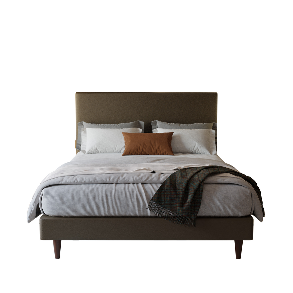 Manovel Faux Leather Divan Bed Frame + Somnuz® Durafirm 10" Spring Mattress with Eurotop