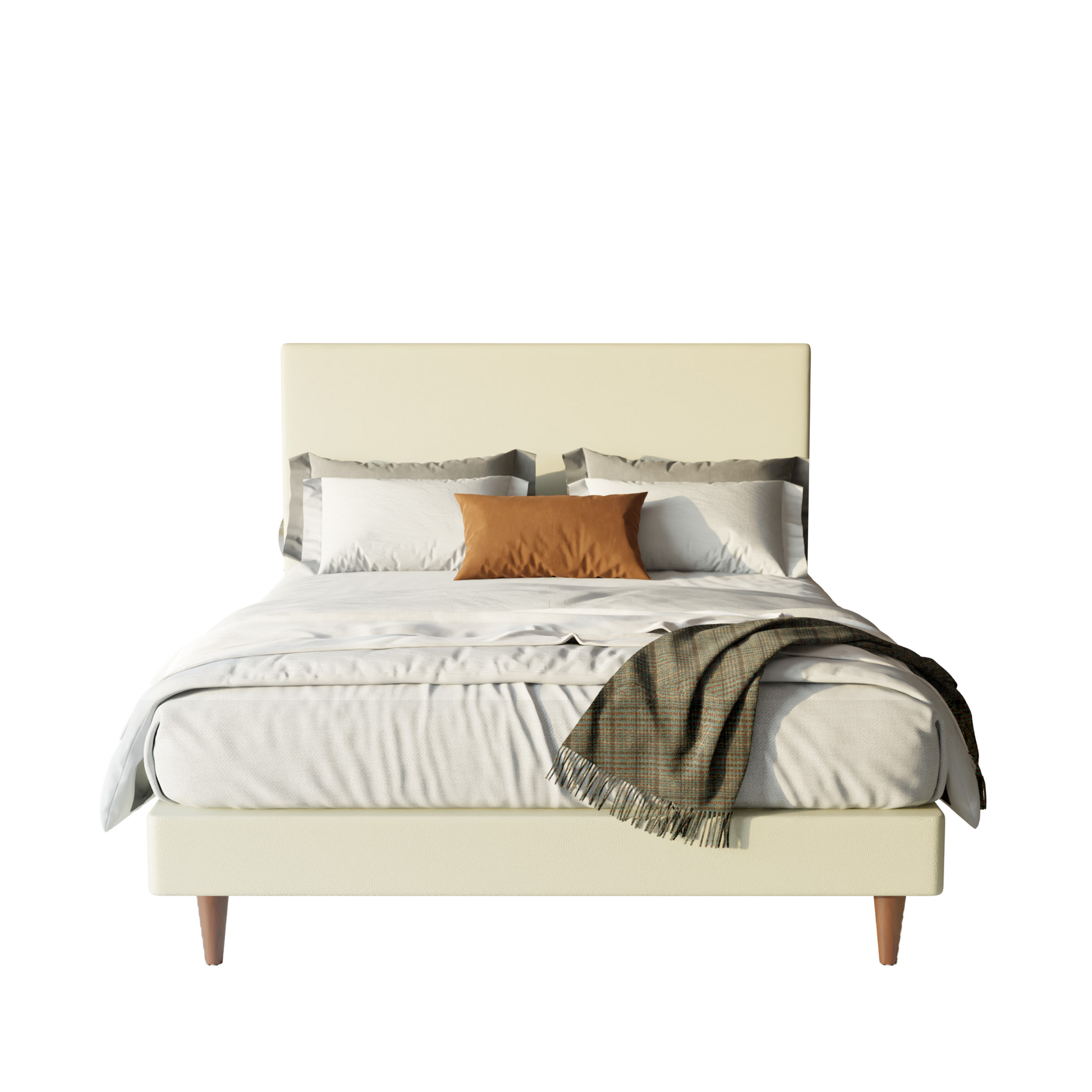 Manovel Faux Leather Bed Frame