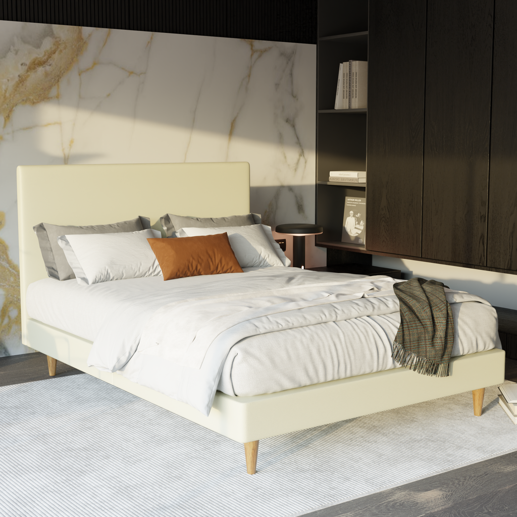 Manovel Faux Leather Bed Frame