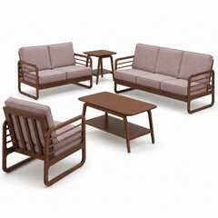 Lumerio Fabric Wooden Frame Sofa