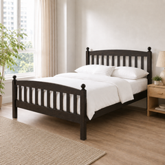 Morvane Wooden Bed Frame (Queen Size)